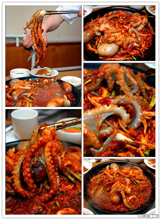 韩式辣酱炒墨鱼仔！哇，好辣！ #晚餐# ...