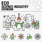 线稿科技扁平化科技研究化学美容图标iconAI矢量设计素材 (6)
