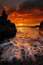 Sunset in La Palma, Canary Islands, Spain #美景# #摄影师# #摄影比赛#