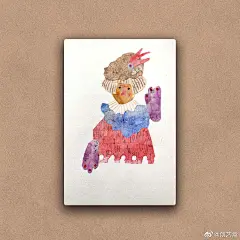 【创艺盒推荐】投稿作者：@万年黑眼圈的喵子 
一组创意拼贴小人物~
绘本插画超话 ​​​​