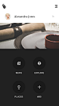 一组黑色系的app界面u设计菜单分享-UI设计网uisheji.com -