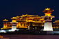 中国汉城古建筑夜景灯光设计_亮化设计效果图_职场_西祠胡同