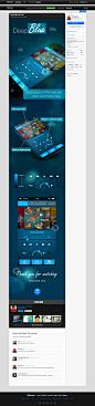 Deep Blue UI Free on Behance