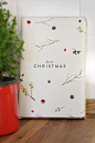 free printable berry christmas wrapping paper 4