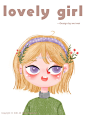 泙泛泛萌趣插画超话 《lovely girl 》九宫格完成✅@泙泛泛 Procreate超话#每日一画# ​​​​