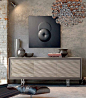 Wooden sideboard with doors A-612 by Dale Italia: 