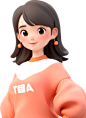 3d  女孩