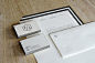 The clean designed stationery set by Fabian Fohrer.