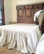 diy no sew drop cloth bed skirt, bedroom ideas, cleaning tips, diy, how to