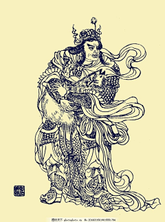 卷毛的卷仔采集到参考-白描传统版画