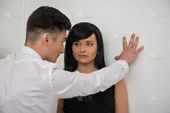 年轻的商业夫妇的肖像