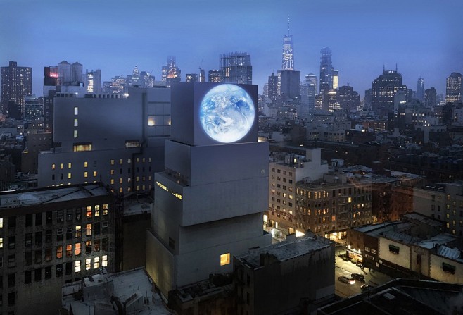 blu Marble公共艺术装置，曼哈顿...