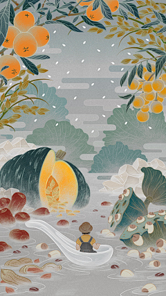 郑哈哈呀采集到节气插画