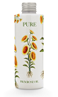 Pure - Health Products手绘植物的健康产品包装