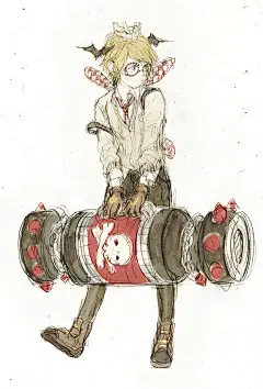 #SAI资源库# 韩国动漫画师 laphet 手绘感很强的作品~ ╭(′▽`)╯