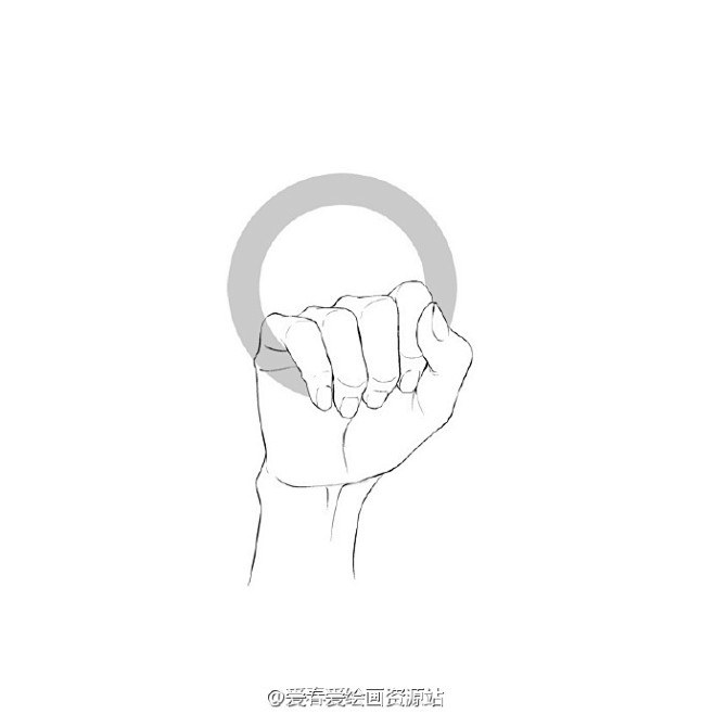手的各种角度姿势之拿圈（下）