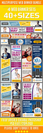 Multipurpose Web Banner Set Bundle - Banners & Ads Web Elements