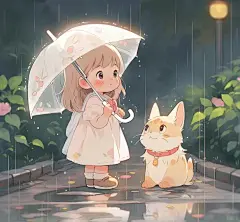 好可爱的女孩打伞头像_1_柠檬气泡水_来自小红书网页版