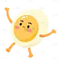 卡通插画-食物拟人元素-鸡蛋