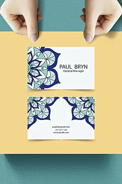 白色高端大气商务名片-众图网