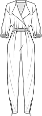 Fashion design sketches jumpsuit for 2019