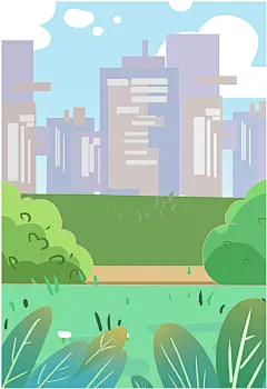 城市建筑世界献血日元素原创插画背景