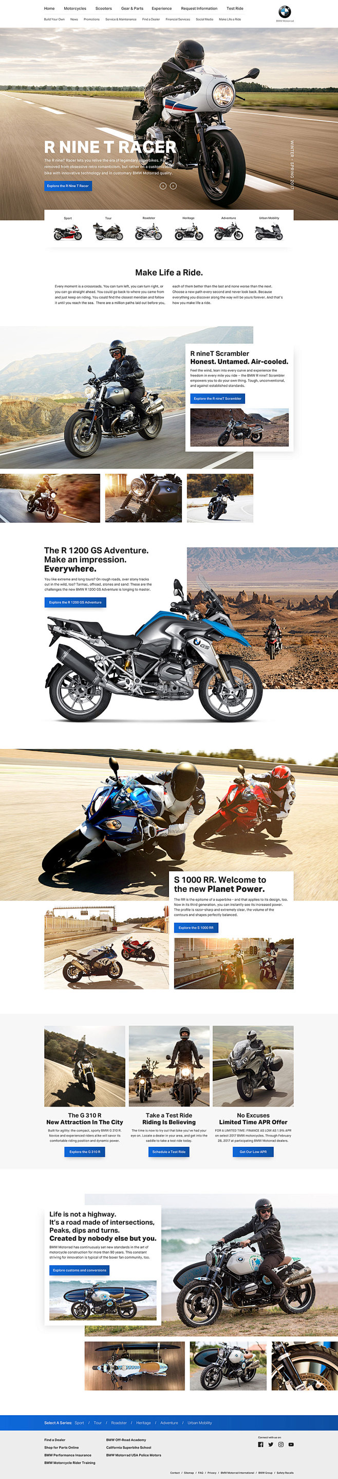 12款摩托车品牌官方网页设计 - 优优教...