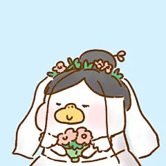 婚纱 小鸭鸭 #头像 #婚礼  #情侣 #可爱 #是小鸽鸽鸭 #表情包