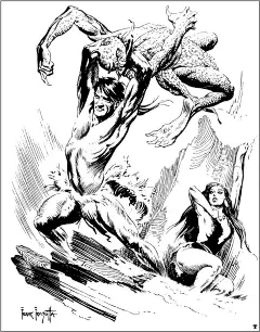 FRANK FREZETTA佛雷泽塔经典插画黑白稿及若干彩色稿5.jpg