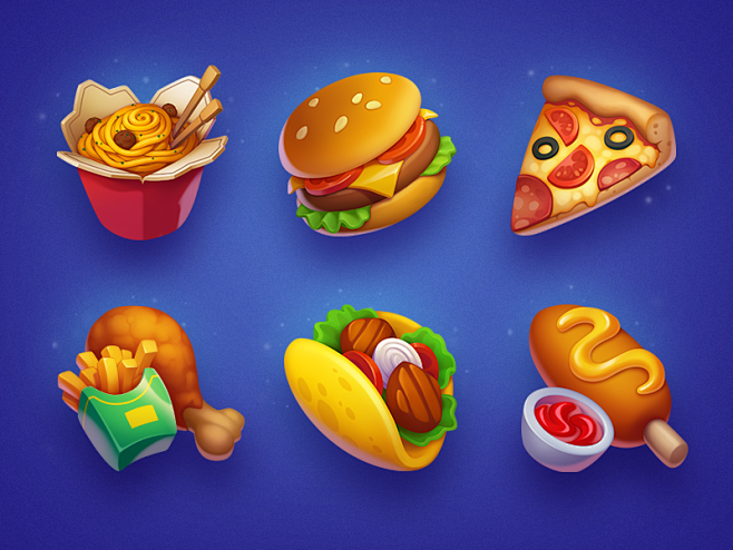 Food Icons symbol sl...