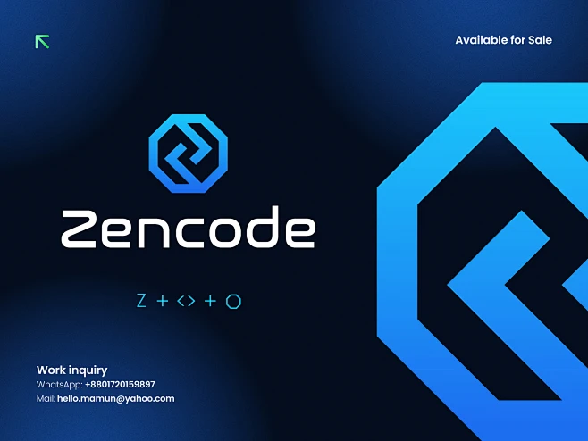 letter Z Coding, Developer logo design by Al Mamun | Logo & Branding ...