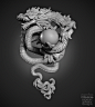 Dragon Pendant, Nacho Riesco Gostanza : Pendant concept for a piece of Jewelry
Made with Zbrush and 3DCoat