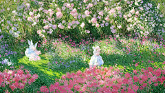莫奈花园 油画风ipad壁纸  cr.油画里的德拉科
