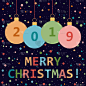 2019,贺卡,新年前夕,新年,夜晚,五彩纸屑,信函,问候,庆祝