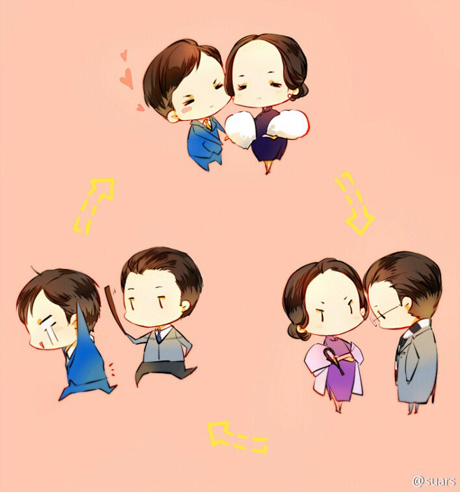 伪装者人物q图suars绘