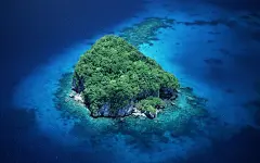 唯美大海海滩高清桌面壁纸