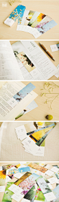 陌墨 创意日韩学生复古文艺植物风景礼品留言小卡片 纸质书签30张-淘宝网