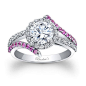 Different..beautiful ring :) Engagement Ring With Pink Sapphires - Engagement Ring With Pink Sapphireshttp://www.qiaoguliang.com/