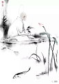 一组很有味道的水墨小画