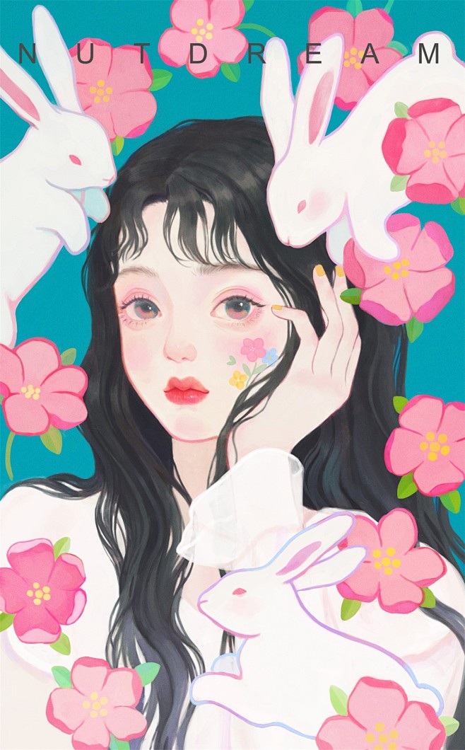 春天的兔子_Nutdream__插画师作...