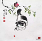 又一组可爱的小猫咪（国画）杨世忠 猫
