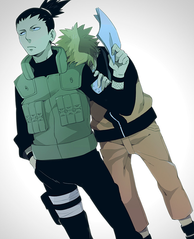 火影忍者  鹿鸣  奈良鹿丸  漩涡鸣人