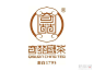 奇苑国茶百年老号茶叶品牌标志logo
