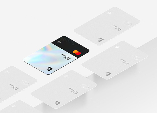 毛玻璃透明信用卡银行卡储蓄卡个性设计提案...