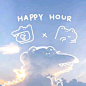 给云朵涂鸦的人未免太可爱 ☁️ ​​​​