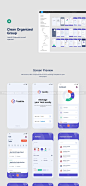 任务管理办公工具app应用程序UI套件素材