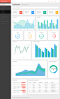 扁平风格响应式数据统计html5后台管理模板