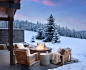Inspiration for a rustic patio remodel in Other with a fire pit and no cover