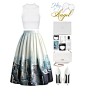 A fashion look from November 2015 featuring sleeveless shirts, pleated skirt and white shoes. Browse and shop related looks.