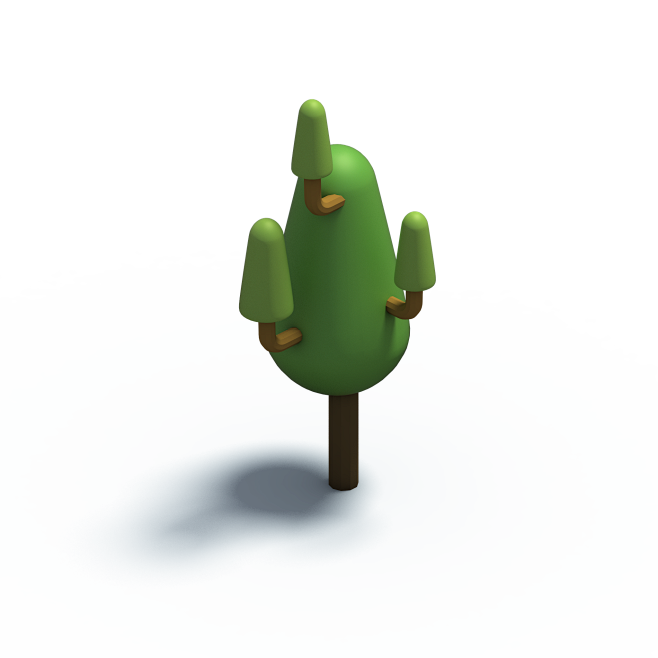 C4D树木与植物3D立体模型